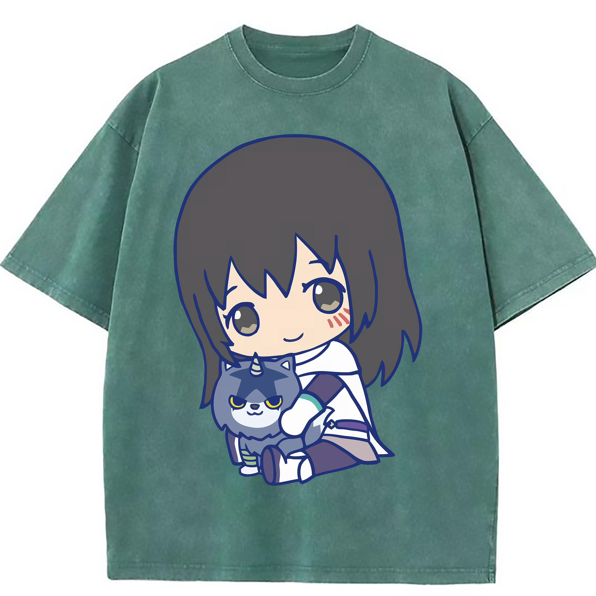 （画像用） 転スラ Regarding Reincarnated to Slime 綿100% ヴィンテージ風 半袖Tシャツ（フロントプリント）